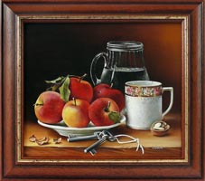  Jablka od babičky (28x24 cm, 36x32 cm s rámem)