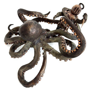 Velk souboj (bronz, 16x28 cm)
