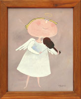 Anděl s houslema (20x30 cm)