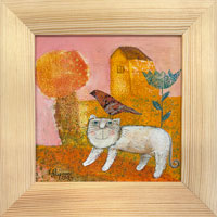 Na prochzce (12x12 cm, 16,5x16,5 cm s rmem)