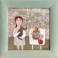 S pejskem  (15x15 cm, 19,5x19,5 cm s rmem)