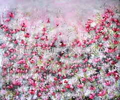 Růžová romance (120x100 cm)