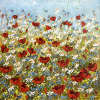 V makovm poli (70x70 cm)