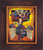 Kubistický portrét anděla (48x57 cm)