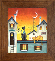 Balada o kokch bez domova (34x40 cm, 47x53 cm s rmem)