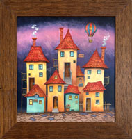 Tajemstv veern ulice (40x44 cm, 53x57 cm s rmem)