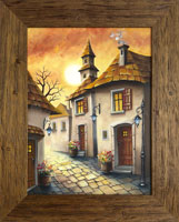 Magick msc nad mstem (32x42 cm, 45x56 cm s rmem)