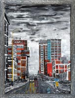 Ulicemi Zlna - ulice J. A. Bati (58x78 cm)