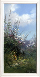 Kytky v trv VII (20x40 cm, 23x43 cm s rmem)