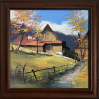 Cestou k chalup X (30x30 cm, 38x38 cm s rmem)