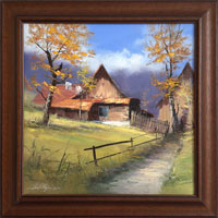 Cestou k chalup XI (30x30xcm, 38x38 cm s rmem)