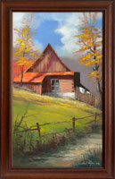 Cestou k chalup� (30x50 cm, 38x58 s r�mem)