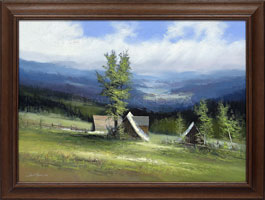 Letn odpoledne V (70x50 cm, 81x61 cm s rmem)