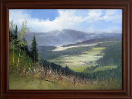 Letn rozhledy IV (70x50 cm, 82x62 cm s rmem)