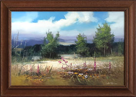 Odpoledn prochzka (60x40 cm, 72x62 cm s rmem)