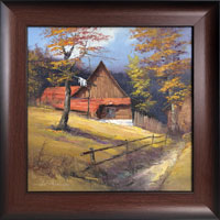  Podzimn podveer II (30x30 cm, 38x38cm s rmem)