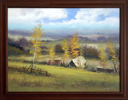Podzimn rno IV (80x60 cm, 92x72 cm s rmem)