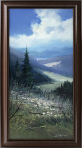Rozhledy z trvy V (30x60 cm, 38x68 cm s rmem)