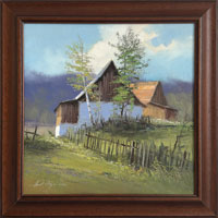 U plotu II (30x30xcm, 38x38 cm s rmem)