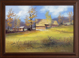 U stodoly II (35x50 cm, 43x58 cm s rmem)