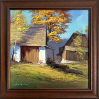 U valask stodoly (30x30 cm, 38x38 cm s rmem)