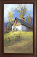 Valask chalupy (30x50 cm, 38x58 cm s rmem)
