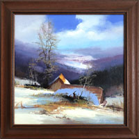 Zimn den IX (30x30 cm, 38x38 cm s rmem)