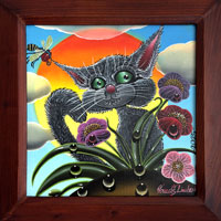 Mezi kvty (30x30 cm, s rmem 38x38 cm)