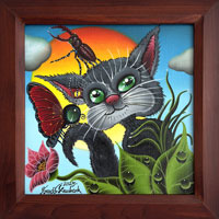 Setkn s motlem (30x30 cm, s rmem 37x37 cm)