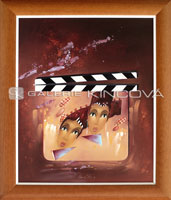 Herečky - cyklus Filmová klapka (46x56 cm, s rámem 59x69 cm)
