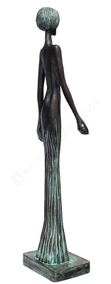 Dívka s jablkem (bronz, výška 101 cm)