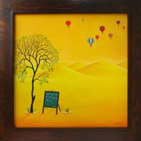 Velk stn balon (59x59 cm, 74x74 cm s rmem)