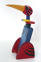 Pták - stojánek na mobil (12x10x30 cm)