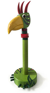 Pták zelený (na role výška  47 cm)