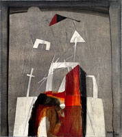 Abstrakce N (45x50 cm)