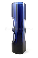 Váza brus modrá (výška 30 cm)