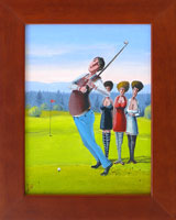 Golfistovo tajné přání (14x19 cm, s rámem 20x25 cm)