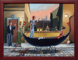 Hra na bentky (40x30 cm, 43x33 cm s rmem)