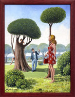 Hra na schovvanou (30x40 cm, 33x43 cm s rmem)