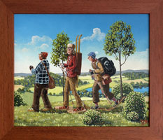 Letn pprava polrn vpravy (30x25 cm, 35x30 cm s rmem)