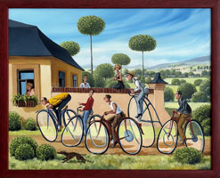 Obecn zvod nejlepch cyklist (50x40 cm, 53x43 cm s rmem)