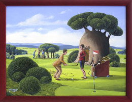 Stalo se na golfu (39x29 cm, s rmem 43x33cm)