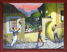 V zapadl ulice (30x40 cm)