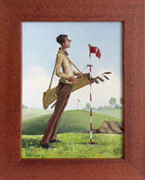 Zamylen golfista (15x20 cm, 20x25 cm s rmem)