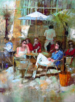 Wien Palmen Haus Cafe (55x75 cm)