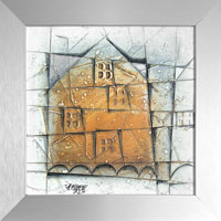 Dům č. p. 1723 (20x20 cm, s rámem 25x25 cm)