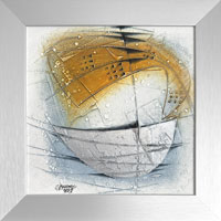 Ejhle ostrov (20x20 cm, s rámem 25x25 cm)