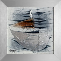 Jachta a orientan bod (20x20 cm, s rmem 23x25 cm)