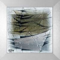Jachta a schody do neznma (20x20 cm, s rmem 25x25 cm)