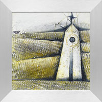 Kaplička ve vinohradech (19x19 cm, s rámem 25x25 cm)